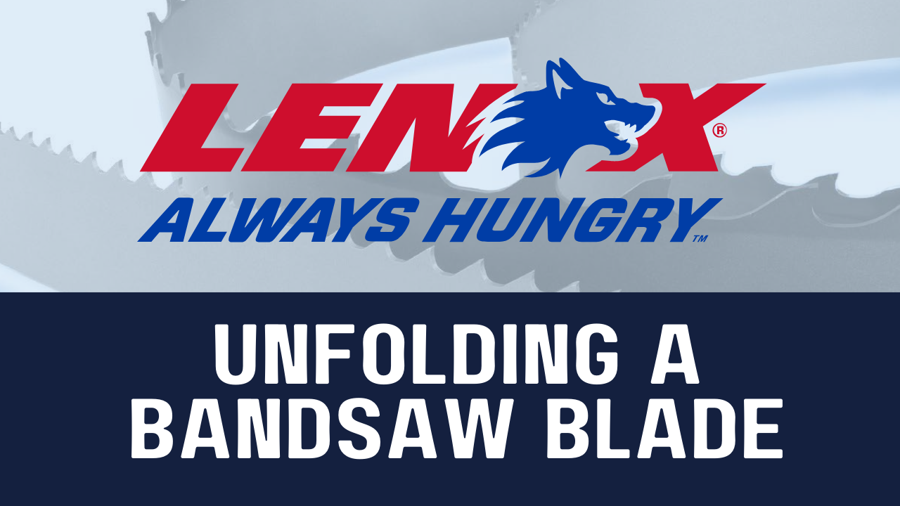 Unfolding and Folding a Bandsaw Blade